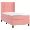 Image de vidaXL Sommier à lattes de lit et matelas Rose 80x200 cm Velours