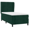 Image de vidaXL Sommier à lattes de lit avec matelas Vert foncé 90x200 cm