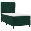 Image de vidaXL Sommier à lattes de lit avec matelas Vert foncé 100x200 cm