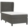 Image de vidaXL Sommier à lattes de lit et matelas Gris foncé 80x200 cm Velours