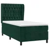 Image de vidaXL Sommier à lattes de lit et matelas Vert foncé 80x200 cm Velours