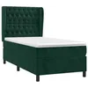 Image de vidaXL Sommier à lattes de lit avec matelas Vert foncé 90x200 cm
