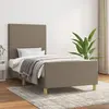 Image de vidaXL Cadre de lit sans matelas taupe 90x190 cm tissu