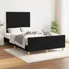 Image de vidaXL Cadre de lit sans matelas noir 120x200 cm tissu