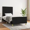 Image de vidaXL Cadre de lit sans matelas noir 90x190 cm tissu