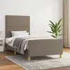 Image de vidaXL Cadre de lit sans matelas taupe 90x190 cm tissu