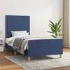 Image de vidaXL Cadre de lit sans matelas bleu 100x200 cm tissu