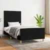 Image de vidaXL Cadre de lit sans matelas noir 90x190 cm tissu