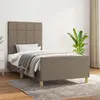Image de vidaXL Cadre de lit sans matelas taupe 90x200 cm tissu