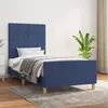 Image de vidaXL Cadre de lit sans matelas bleu 100x200 cm tissu