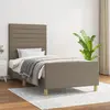 Image de vidaXL Cadre de lit sans matelas taupe 90x200 cm tissu