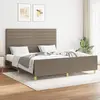 Image de vidaXL Cadre de lit sans matelas taupe 160x200 cm tissu