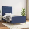 Image de vidaXL Cadre de lit sans matelas bleu 90x190 cm tissu