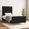 Image de vidaXL Cadre de lit sans matelas noir 90x200 cm tissu