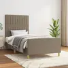 Image de vidaXL Cadre de lit sans matelas taupe 90x200 cm tissu