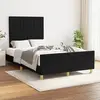 Image de vidaXL Cadre de lit sans matelas noir 120x200 cm tissu