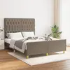 Image de vidaXL Cadre de lit sans matelas taupe 140x200 cm tissu