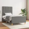 Image de vidaXL Cadre de lit sans matelas avec tête de lit 90x190cm tissu