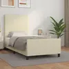 Image de vidaXL Cadre de lit sans matelas crème 80x200 cm similicuir