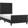 Image de vidaXL Cadre de lit sans matelas noir 90x190 cm similicuir