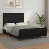 Image de vidaXL Cadre de lit sans matelas noir 140x190 cm similicuir