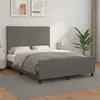 Image de vidaXL Cadre de lit sans matelas gris 140x200 cm similicuir