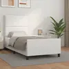 Image de vidaXL Cadre de lit sans matelas blanc 100x200 cm similicuir