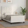 Image de vidaXL Cadre de lit sans matelas blanc 90x200 cm similicuir