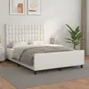 Image de vidaXL Cadre de lit sans matelas blanc 140x200 cm similicuir