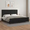 Image de vidaXL Cadre de lit sans matelas noir 200x200 cm similicuir