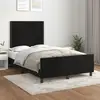 Image de vidaXL Cadre de lit sans matelas noir 120x200 cm velours