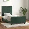 Image de vidaXL Cadre de lit sans matelas vert foncé 80x200 cm velours