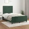 Image de vidaXL Cadre de lit sans matelas vert foncé 120x200 cm velours