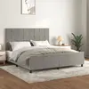 Image de vidaXL Cadre de lit sans matelas gris clair 160x200 cm velours