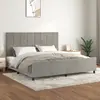 Image de vidaXL Cadre de lit sans matelas gris clair 200x200 cm velours