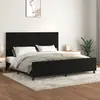 Image de vidaXL Cadre de lit sans matelas noir 200x200 cm velours
