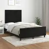 Image de vidaXL Cadre de lit sans matelas noir 120x200 cm velours