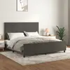 Image de vidaXL Cadre de lit sans matelas gris foncé 160x200 cm velours