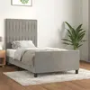 Image de vidaXL Cadre de lit sans matelas gris clair 100x200 cm velours