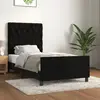 Image de vidaXL Cadre de lit sans matelas noir 80x200 cm velours