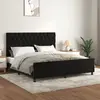 Image de vidaXL Cadre de lit sans matelas noir 160x200 cm velours