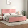 Image de vidaXL Cadre de lit sans matelas rose velours