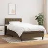 Image de vidaXL Sommier à lattes de lit avec matelas Marron foncé 80x200 cm