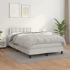Image de vidaXL Sommier à lattes de lit avec matelas Blanc 120x200cm Similicuir