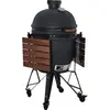 Image de Barbecue charbon BASTARD BU201 Urban Large Complete noir sur chariot 57 cm