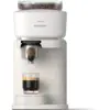Image de Machine à expresso Baristina - Blanche / Porte-filtre Bois de Noyer