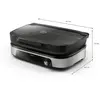 Image de Plancha électrique PHILIPS HD6212/90 couvercle verre à poser, 50x25 cm