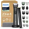 Image de Philips Multigroom série 9000 Tondeuse tout-en-un 23 accessoires + rasoir OneBlade pour hommes   ensemble tondeuse/rasoir pour barbe, cheveux et corps, 27 hauteurs de coupe (0,2-20 mm), MG9561/30