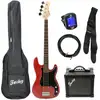 Image de Fazley Outlaw Series Peacemaker Basic Red basgitaar starterset