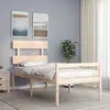 Image de vidaXL Lit pour personne âgée sans matelas bois massif